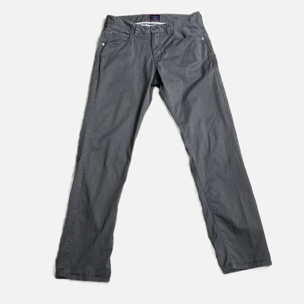 UNTUCKit Men’s 5 Pocket Pants Relaxed Fit Dark Grey W30 L32 Pima Cotton‎ Spandex